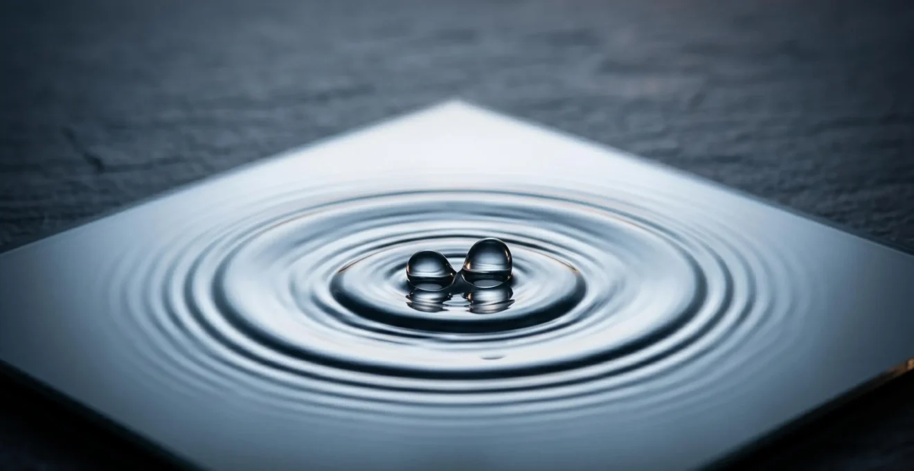 Gestion documentaire d'un sinistre d'eau en copropriété avec représentation symbolique des responsabilités partagées