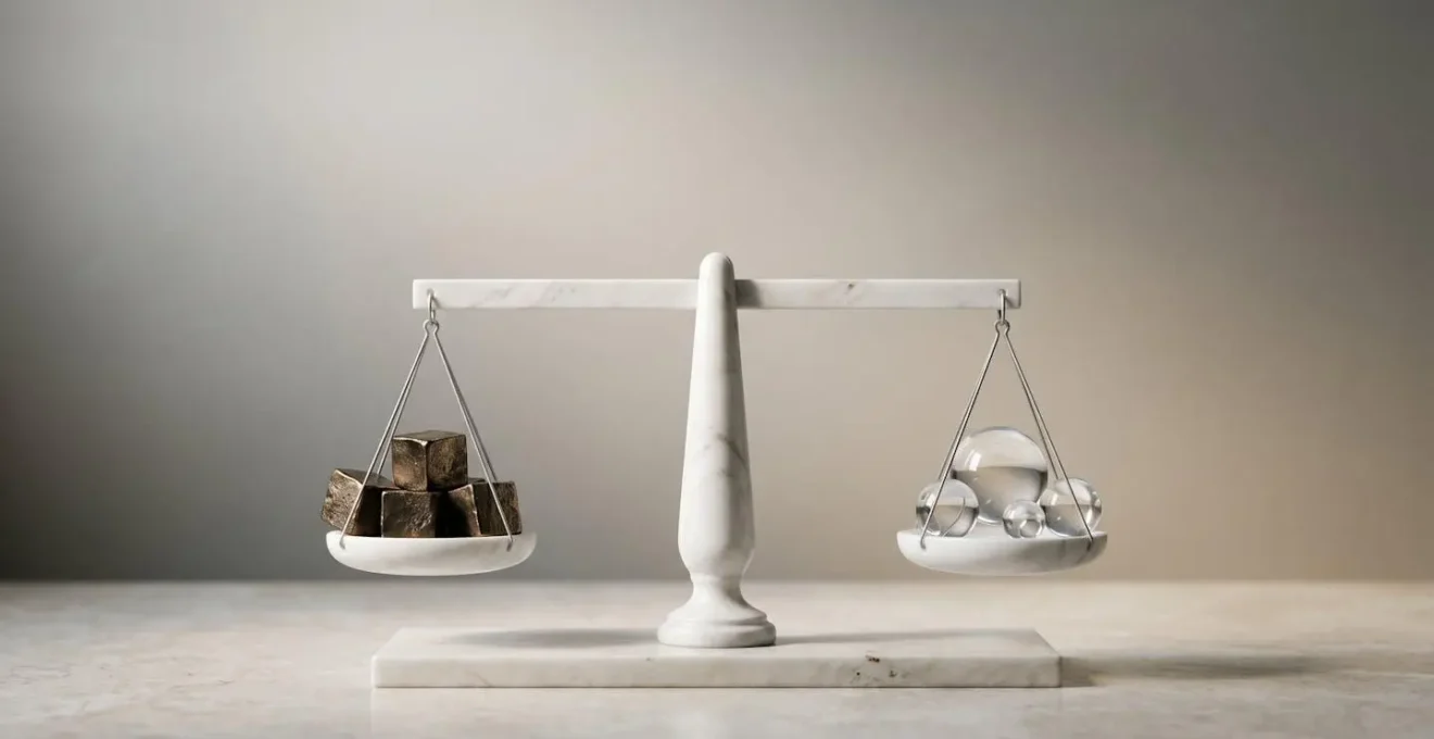 Visualisation symbolique de l'optimisation fiscale du plan d'épargne retraite avec équilibre et stratégie