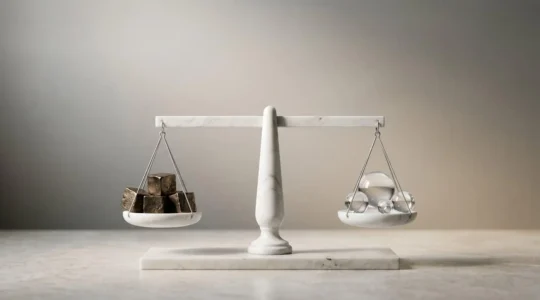 Visualisation symbolique de l'optimisation fiscale du plan d'épargne retraite avec équilibre et stratégie