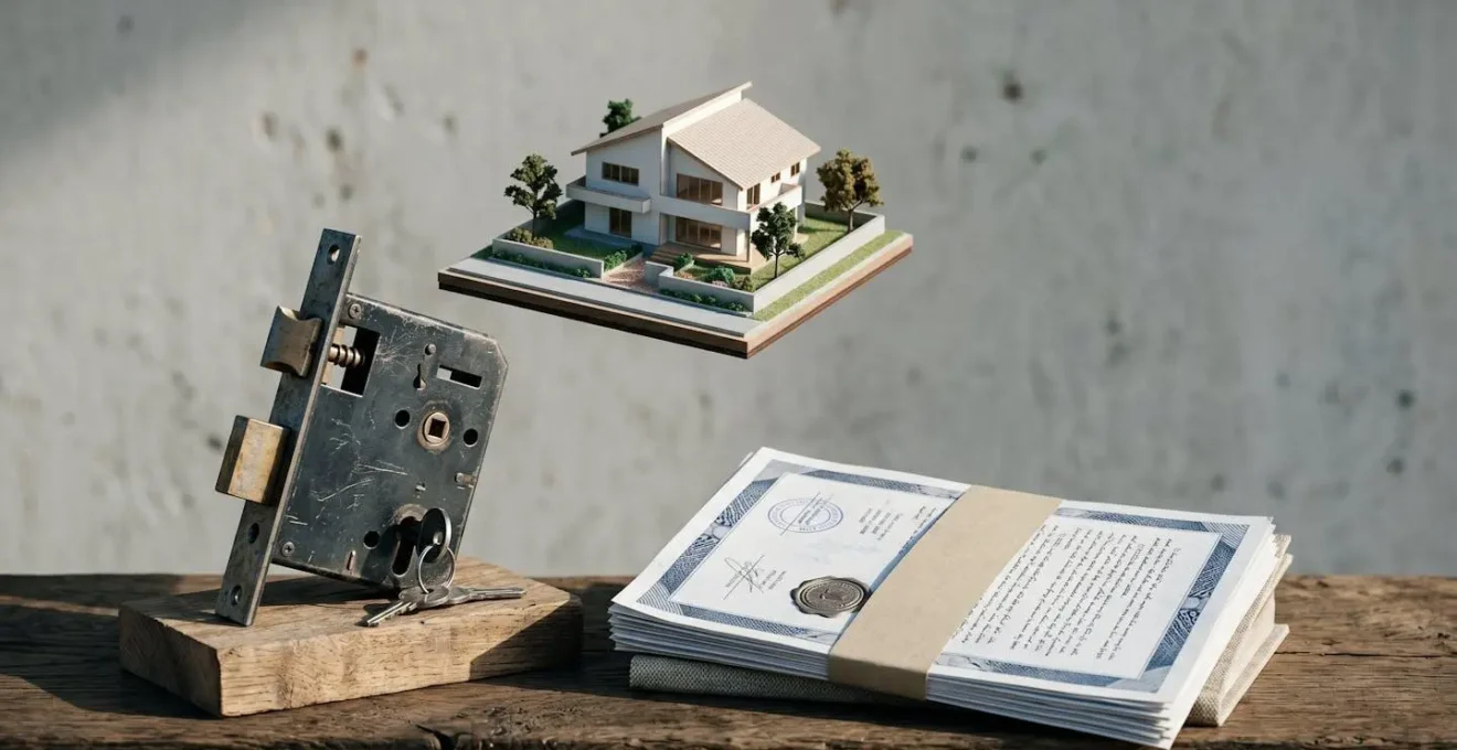 Concept abstrait représentant les exclusions de garantie en assurance habitation pour propriétaires