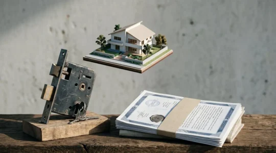 Concept abstrait représentant les exclusions de garantie en assurance habitation pour propriétaires
