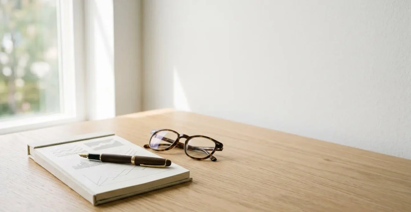 Planification financière pour la retraite avec documents et calculatrices sur un bureau